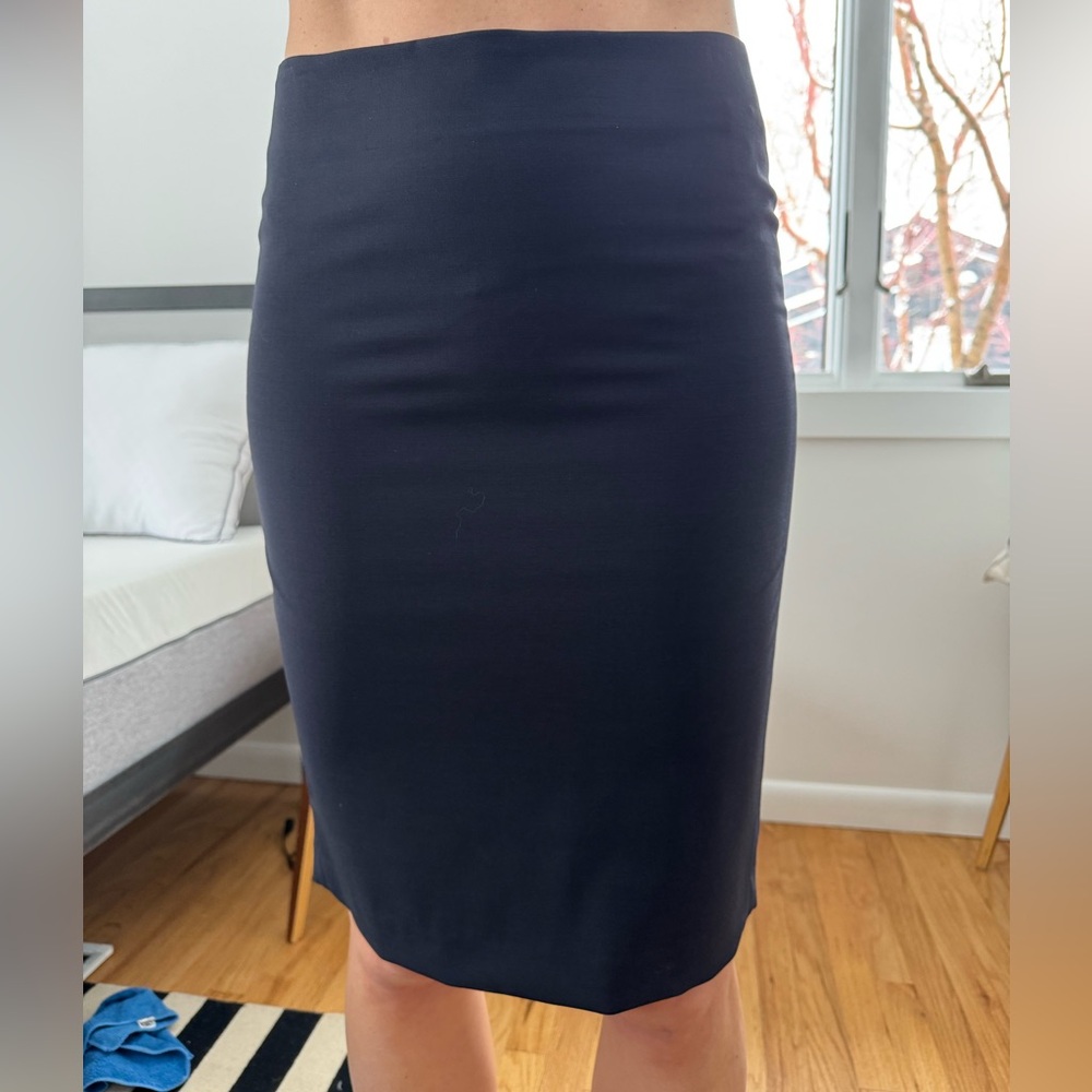 Theory Navy Pencil Skirt